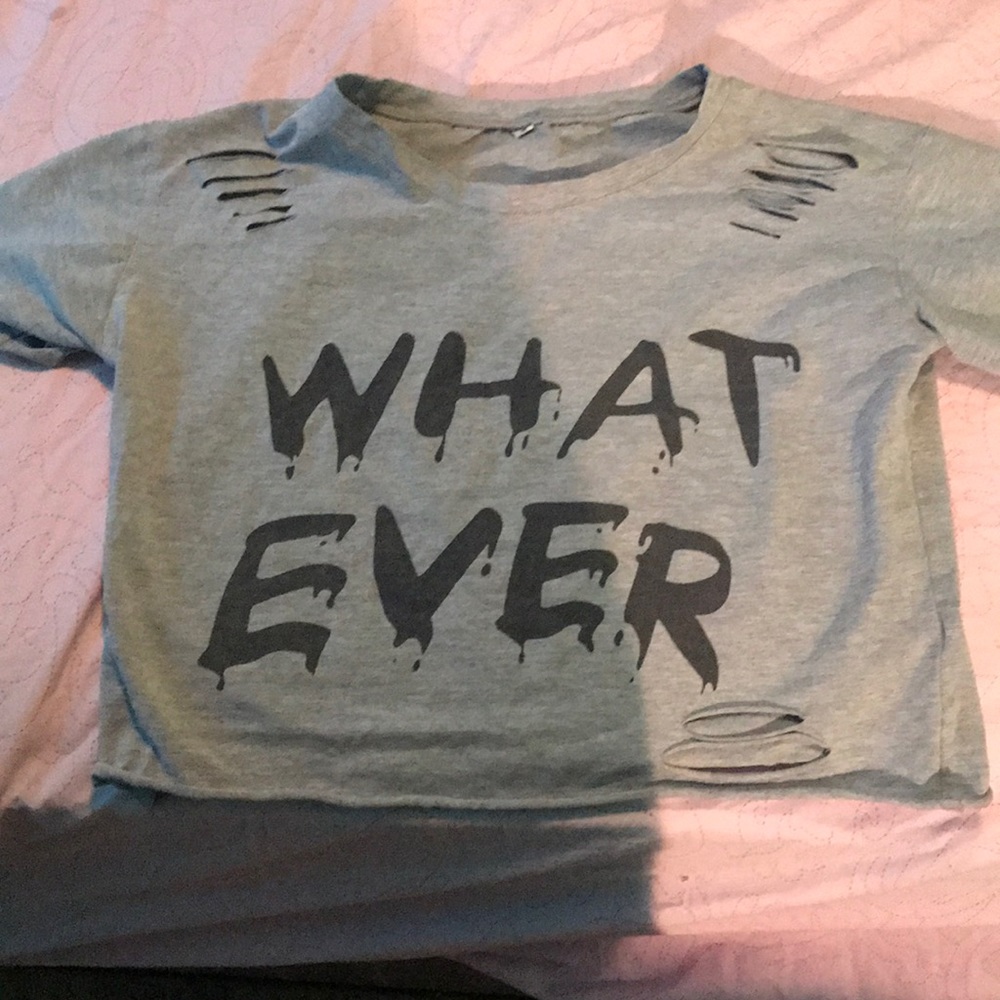 Whatever holey crop top